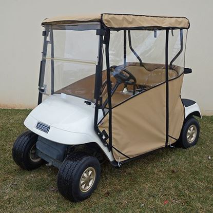 Picture of Beige Odyssey Over-the-top 3-Sided Enclosure for E-Z-Go TXT 2014+