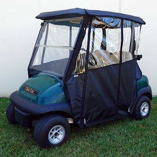Picture of Black Odyssey Over-the-top 3-Sided Enclosure for Club Car Precedent