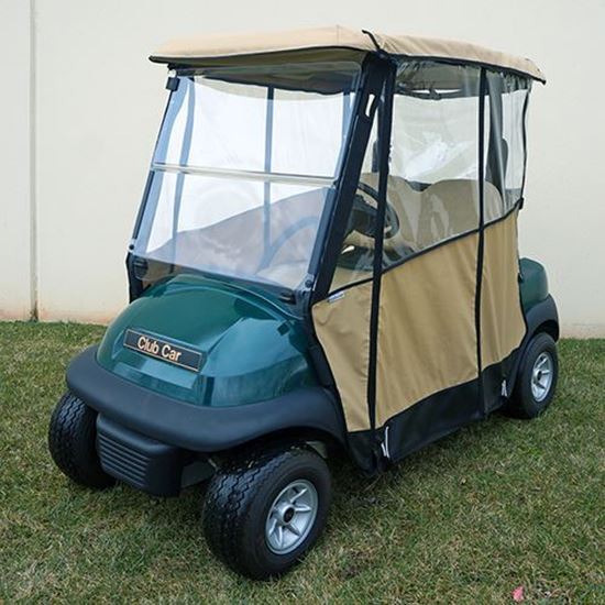 Picture of Beige Odyssey Over-the-top 3-Sided Enclosure for Club Car Precedent