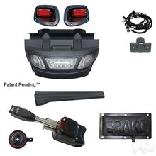 Picture of Standard Street Legal LED Light Bar Bumper Kit with Pedal Mount Brake Switch for E-Z-Go TXT 2014-Up