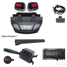 Picture of Deluxe Street Legal LED Light Bar Bumper Kit with Pedal Mount Brake Switch for E-Z-Go TXT 2014-Up