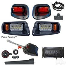 Picture of Basic Street Legal LED Adjustable Light Kit with Pedal Mount Brake Switch for E-Z-Go TXT 2014-Up