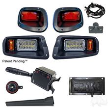Picture of Deluxe Street Legal LED Adjustable Light Kit with Pedal Mount Brake Switch for E-Z-Go TXT 2014-Up