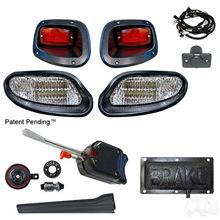 Picture of Basic Street Legal LED Factory Light Kit with Pedal Mount Brake Switch for E-Z-Go TXT 2014-Up