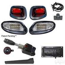 Picture of Standard Street Legal LED Factory Light Kit with Pedal Mount Brake Switch for E-Z-Go TXT 2014-Up