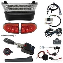 Picture of Standard Street Legal LED Light Bar Kit and Linkage Activated Brake Switch Club Car Precedent Electric 2008.5-Up with 8V Batteries
