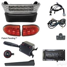 Picture of Deluxe Street Legal LED Light Bar Kit and Pedal Mount Brake Switch Club Car Precedent Electric 2008.5-Up with 12V Batteries