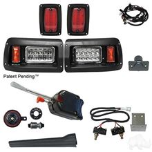 Picture of Basic Street Legal LED Adjustable Light Kit with Micro Switch Brake Switch for Club Car DS 1993-Present