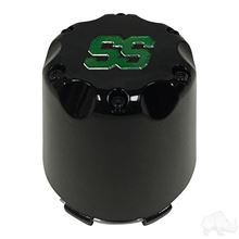 Picture of Snap-In Center Cap, Black with Green SS