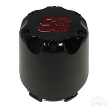 Picture of Snap-In Center Cap, Black with Red SS
