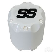 Picture of Snap-In Center Cap, White with Black SS