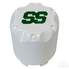 Picture of Snap-In Center Cap, White with Green SS