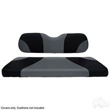 Picture of Seat Cover Set, Rear, Sport Black Carbon Fiber/Gray Carbon Fiber for Rhino Rear Seats