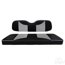 Picture of Seat Cushion Set, Rear, Rally Black Carbon Fiber/Silver Carbon Fiber