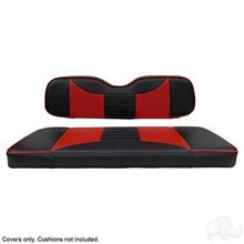 Picture of Seat Cover Set, Rear, Rally Black/Red
