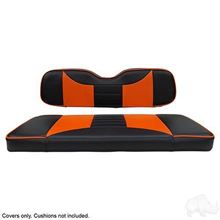 Picture of Seat Cover Set, Front, Rally Black/Orange for E-Z-Go TXT & RXV
