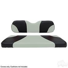 Picture of Seat Cover Set, Front, Sport Black/Silver for Club Car DS 2000-Newer