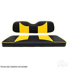 Picture of Seat Cover Set, Front, Rally Black/Yellow for Club Car DS 2000-Newer