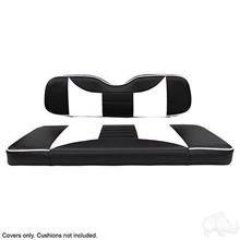 Picture of Seat Cover Set, Front, Rally Black/White for Club Car Precedent