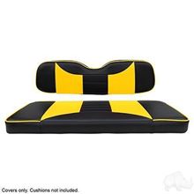 Picture of Seat Cover Set, Front, Rally Black/Yellow for Club Car Precedent