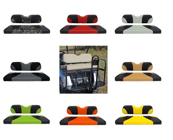 Picture of Rhino 400 Series E-Z-Go RXV Steel Rear Flip Seat Kit - Choose Your Seat Colors