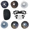 Picture of Club Car Precedent 6" A-Arm BMF Lift Kit, 22x11-10 All Terrain Tires, and Steel Wheels - Choose Your Wheel