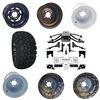 Picture of Club Car Precedent 6" A-Arm Standard Duty Lift Kit, 22x11-10 All Terrain Tires, and Steel Wheels - Choose Your Wheel