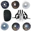 Picture of Club Car DS 2003.5-2009 6" Spindle Lift Kit, 22x11-10 All Terrain Tires, and Steel Wheels - Choose Your Wheel