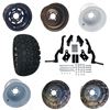 Picture of Club Car DS Gas 94-03.5 & Electric 84-03.5 6" Spindle Lift Kit, 22x11-10 All Terrain Tires, and Steel Wheels - Choose Your Wheel