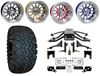 Picture of Club Car Precedent 6" A-Arm Standard Duty Lift Kit, 22x10.5-12 All Terrain Tires, and Phoenix Wheels - Choose Your Wheel