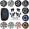 Picture of E-Z-Go RXV Electric 08-Feb '13 6" Spindle Lift Kit, 22x10.5-12 All Terrain Tires, and 6 Split-Spoke Wheels - Choose Your Wheel
