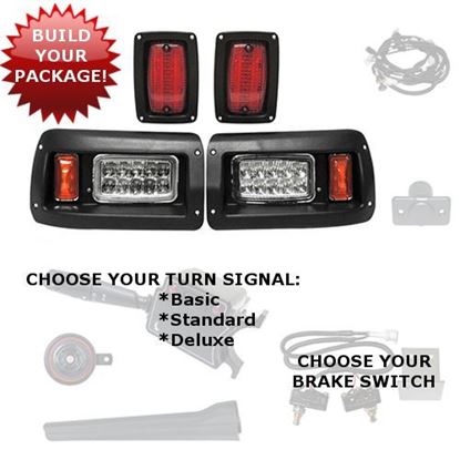 Picture of Club Car DS 1993-Up Adjustable LED Light Kits - Choose Your Street Legal Kit