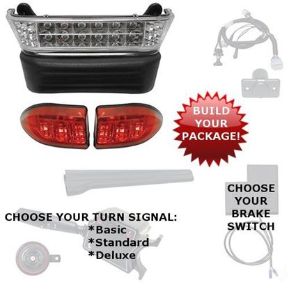 Picture of Club Car Precedent Electric 2004-2008.5 LED Light Bar Kits - Choose Your Street Legal Kit