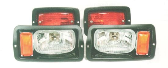 Picture of Halogen Light Kit with Black Bezels for Club Car DS 1982-1992 Old Style Body