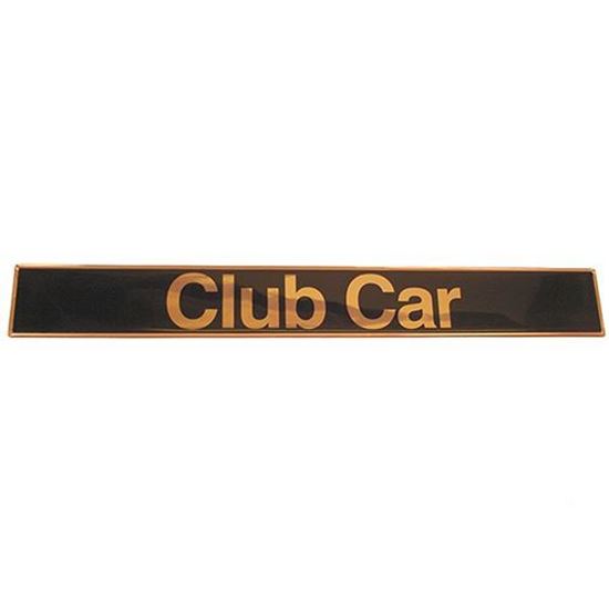 Picture of Name Plate, Black/Gold, Club Car DS 1982-Up, OEM 1014198
