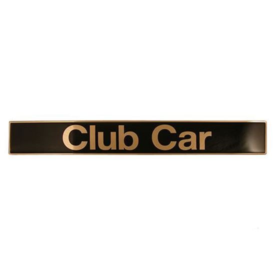 Picture of Name Plate, Black/Gold, Club Car Precedent 2004-Up, OEM 102502601