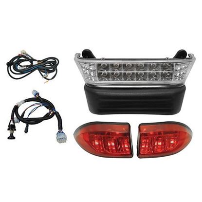 Picture of Club Car Precedent Electric 2008.5-Up with 12V Batteries LED Light Bar Kit with Plug & Play Harness