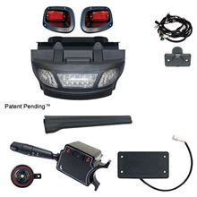 Picture of Deluxe Street Legal LED Light Bar Bumper Kit with OE Fit Brake Switch for E-Z-Go TXT 2014-Up