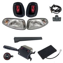 Picture of Deluxe Street Legal Halogen Factory Light Kit with OE Fit Brake Pedal Switch for E-Z-Go RXV 2008-2015