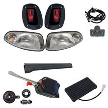 Picture of Basic Street Legal Halogen Factory Light Kit with OE Fit Brake Pedal Switch for E-Z-Go RXV 2008-2015