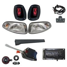 Picture of Basic Street Legal Halogen Factory Light Kit with Pedal Mount for E-Z-Go RXV 2008-2015