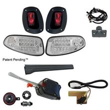 Picture of Basic Street Legal Clear Lens LED Factory Light Kit for E-Z-Go RXV 2008-2015 Electric Only