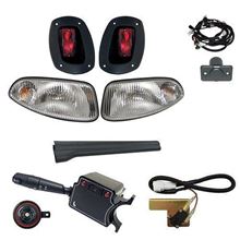 Picture of Deluxe Street Legal Halogen Factory Light Kit with Time Delay Brake Switch for E-Z-Go RXV 2008-2015 Electric Only