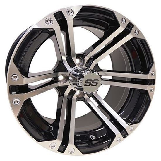 Picture of Wheel, RHOX RX350 Machined with Gloss Black 14x7