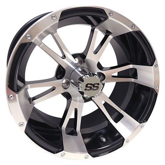Picture of Wheel, RHOX RX340 Machined with Gloss Black 14x7