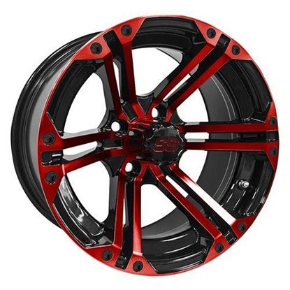Picture of Wheel, RHOX RX354 Black and Red 14x7