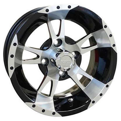 Picture of Wheel, RHOX RX200 Machined with Black 12x6 Centered