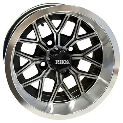 Picture of Wheel, RHOX RX284 Machined with Gloss Black 12x6