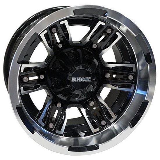 Picture of Wheel, RHOX RX286 Machined with Black 12x7