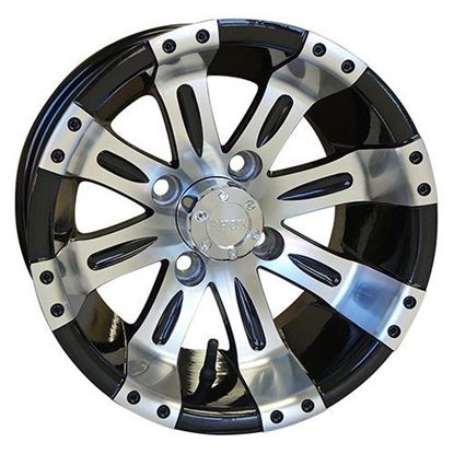 Picture of Wheel, RHOX Vegas Machined with Gloss Black 12x7